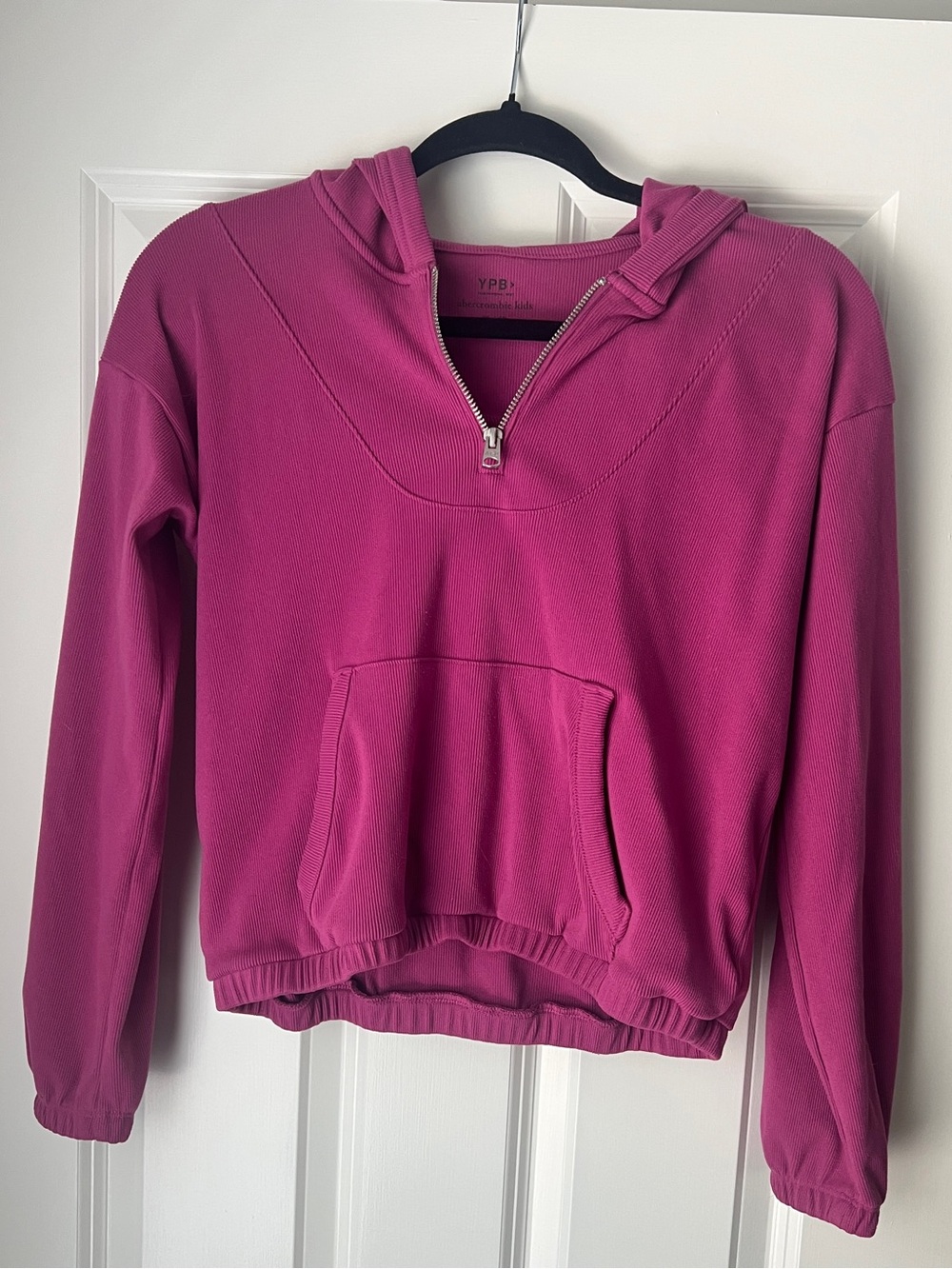 abercrombie kids Magenta Half-Zip Hoodie